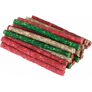  Sweet Sticks mix цветни солети за кучета от пресована кожа - кг