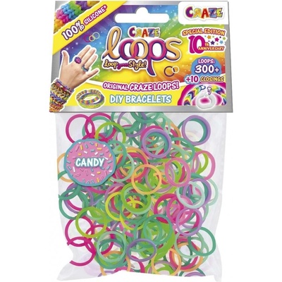 CRAZE Творчески комплект, Craze, Loops, Направи си сам гривни, 300 бр. ластици