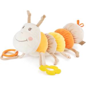 Tedsy Мека бебешка играчка Tedsy - Гъсеница, оранжева, 32 cm (098670-3) - ozone