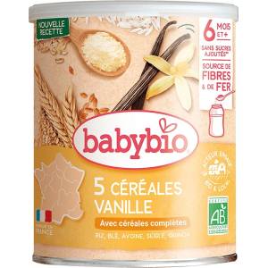 Babybio Био инстантна каша Babybio - Киноа и ванилия, 6 м+, 220 g (3288131502106) - baby