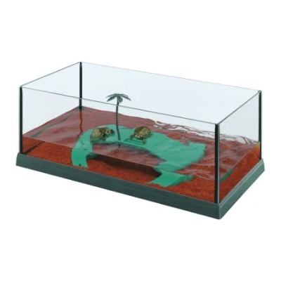 Ferplast - Haiti 50 - Стъклен терариум за костенурки, 51, 5 x 27 x 18, 5 см (62005023)