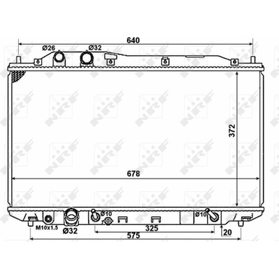 Chladič, chlazení motoru NRF 58379