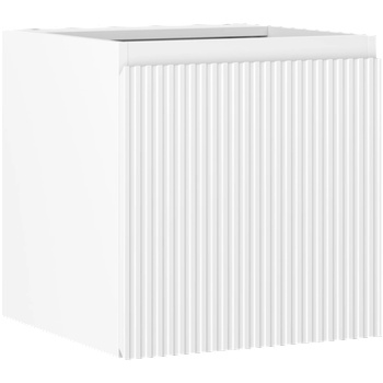 Mexen Rivel шкаф за баня под мивка 45 см, 1 врата, оребрен, бял мат - 91A21-04547-1-BF01 (91A21-04547-1-BF01)