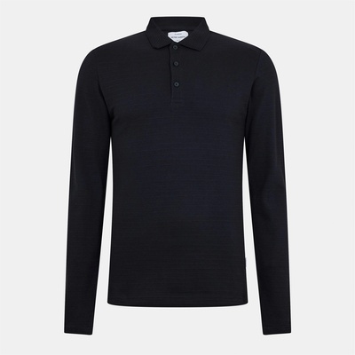 Peter Werth Блуза с яка Peter Werth Men's Albery Long Sleeve Polo Shirt - Black