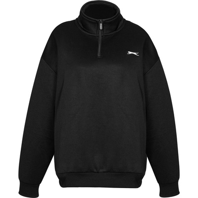 Slazenger Дамска блуза Slazenger Quarter Zip Sweatshirt Womens - Black