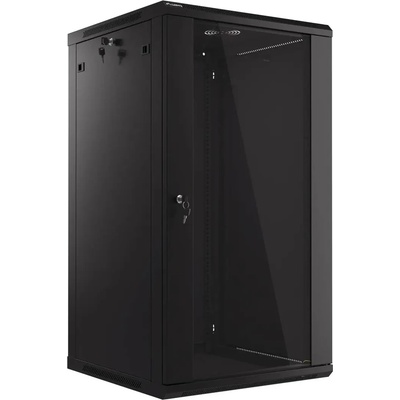 Lanberg Комуникационен шкаф за стена Lanberg 19 22U (600x450), Черен | WF01-6422-10B (WF01-6422-10B)
