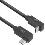 ACT Кабел USB-C - USB-C, 10Gbps, 60W, 1 m, конектори 90° left/right, up/down angled (EWENT-ACT-CAB-AC7481) - megamag