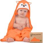 KeaBabies Бебешка Хавлия С Качулка От Органичен Бамбук Лисичка KeaBabies