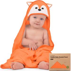 KeaBabies Бебешка Хавлия С Качулка От Органичен Бамбук Лисичка KeaBabies