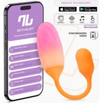 INTOYOU App Series NexEgg Vibrating Egg Double Silicone Layer App Orange-Pink