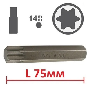 BGS technic Битове torx l75мм на база 14мм - от 4.90лв ; bgs technic