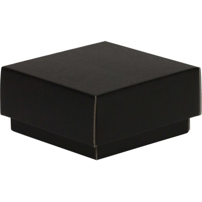 Dárková krabička s víkem 100x100x50 mm, černá