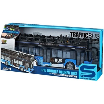 RAYA TOYS Детска играчка Raya Toys - Автобус на два етажа, Traffic Bus, 1: 16 (508123031)