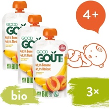 Good Gout Bio Marhuľa s banánom 3 x 120 g