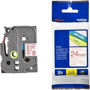 BROTHER ТИП TZ - 24 mm RED ON WHITE TAPE - P№TZE252 (P№TZE252)