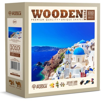 Wooden City - Puzzle Santorini Greece wooden - 1 000 piese