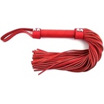 Rouge Short leather flogger red