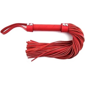 Rouge Short leather flogger red