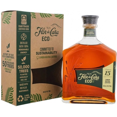 Flor de Caňa Centenario ECO 15y 40% 0,7 l (karton)