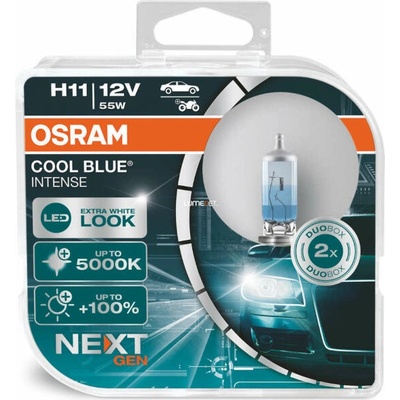 OSRAM COOL BLUE INTENSE (NEXT GEN) H11 55W 12V 2x (64211CBN-HCB)