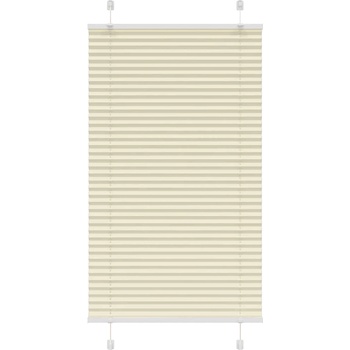vidaXL Плисирана щора Cream 70x150 cm Ширина на плата 69, 4 cm (4015290)