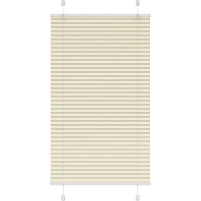 vidaXL Плисирана щора Cream 70x150 cm Ширина на плата 69, 4 cm (4015290)