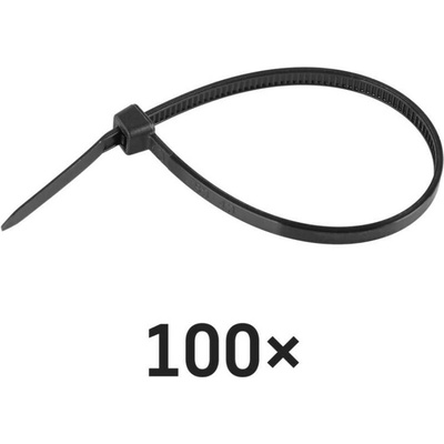 Sťahovacia páska 150×3,5, čierna, 100 ks