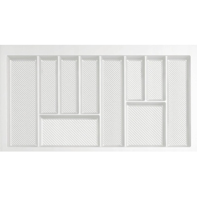 Organizér na příbory do zásuvky 90 cm organizér bílá REJS MAX 850 x 490 mm