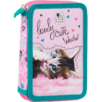 DERFORM Ученически несесер с пособия Derform Cleo & Frank 35 - с 2 ципа (87624)