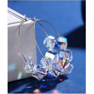 Prosperk náušnice kruhy krystaly Swarovski S2303