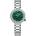 Curren Дамски часовник Curren Jovia, Сребрист / Зелен (CURREN-9089-SILVER-GREEN)