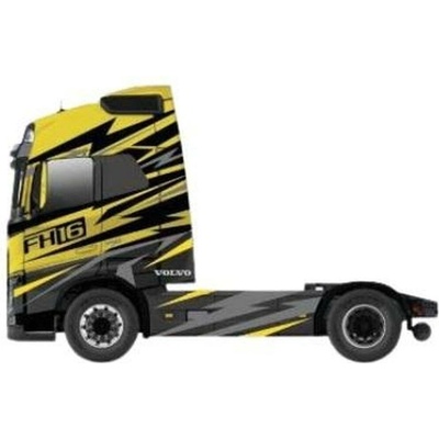 Bburago Haulers Custom Cabs Volvo FH16 Globetrotter 750 XXL Yellow 1:43