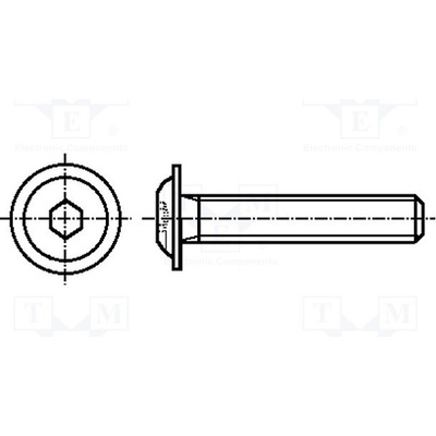 BOSSARD 2042312 Šroub; s límcem; M8x40; 1,25; Hlava: kulatá; imbus; HEX 5mm; ocel – Zbozi.Blesk.cz