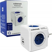 Cubenest PowerCube Original USB A+C PD 20 W modrá