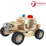 Classic World Дървен конструктор - Полицейски автомобил - Classic World