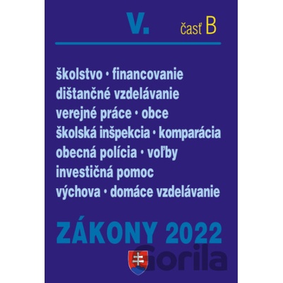 Zákony 2022 V/B - Poradca s.r.o.