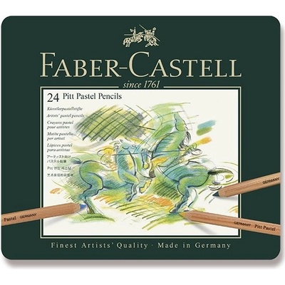 Faber-Castell Umělecké pastely Pitt Pastel plechová krabička 24 barev – Zbozi.Blesk.cz