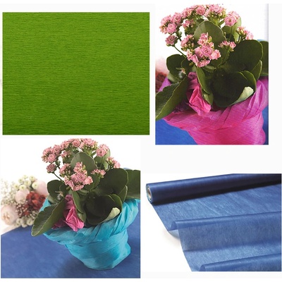 Dekoračný fleecový papier 10 metrov / 30 cm - zelené jablko