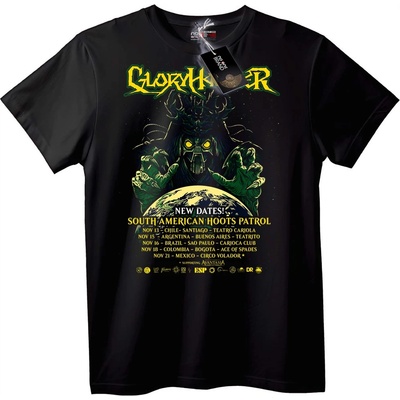 NOONEBRAND Тениска Gloryhammer Южна Америка турне - 2XL, Black