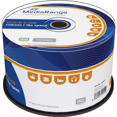 Mediarange DVD+R 4,7GB 16x, 50ks