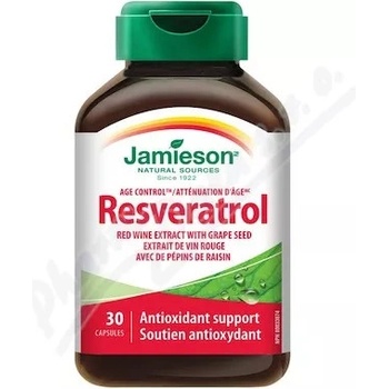 Jamieson Resveratrol 50 mg výťažok z červího vína 30 kapsúl