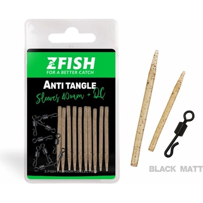 Zfish Sada Prevlekov Anti Tangle Sleeves + Obratlík QC veľ 8 10 ks 60 mm