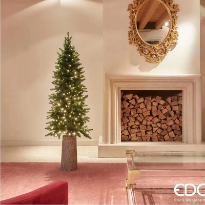 EDG Vianočný stromček „Slim“ – H150 cm s 260 mini LED (Ø65 cm)