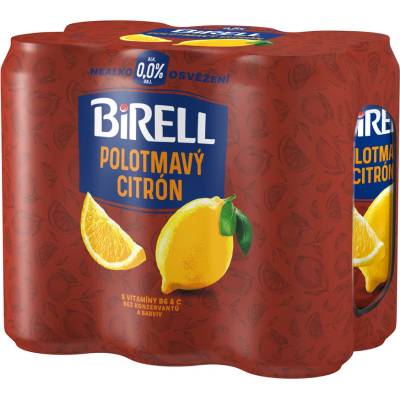 Birell Polotmavý Citron 4 x 0,5 l (plech)