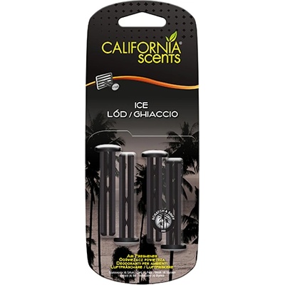 California Scents Vent Stick Ice aроматизатор за автомобил 4 бр