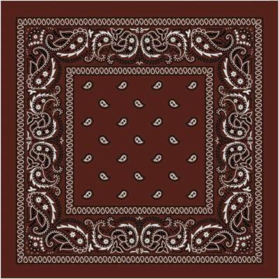 Woodrow Bandana šátek hnědá