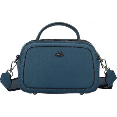 Stylová dámská koženková crossbody kabelka Katin modrá