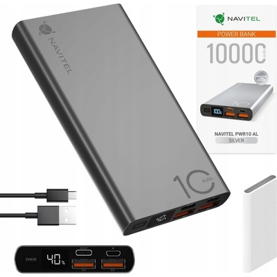 NAVITEL PWR10 AL strieborná