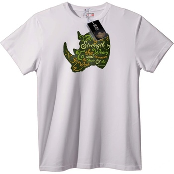 NOONEBRAND Тениска Библейски стих: Сила за Изтощените - 2XL, White