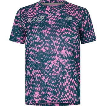 New Balance NB LE Ath Printed T Ld62 - Pink Heat